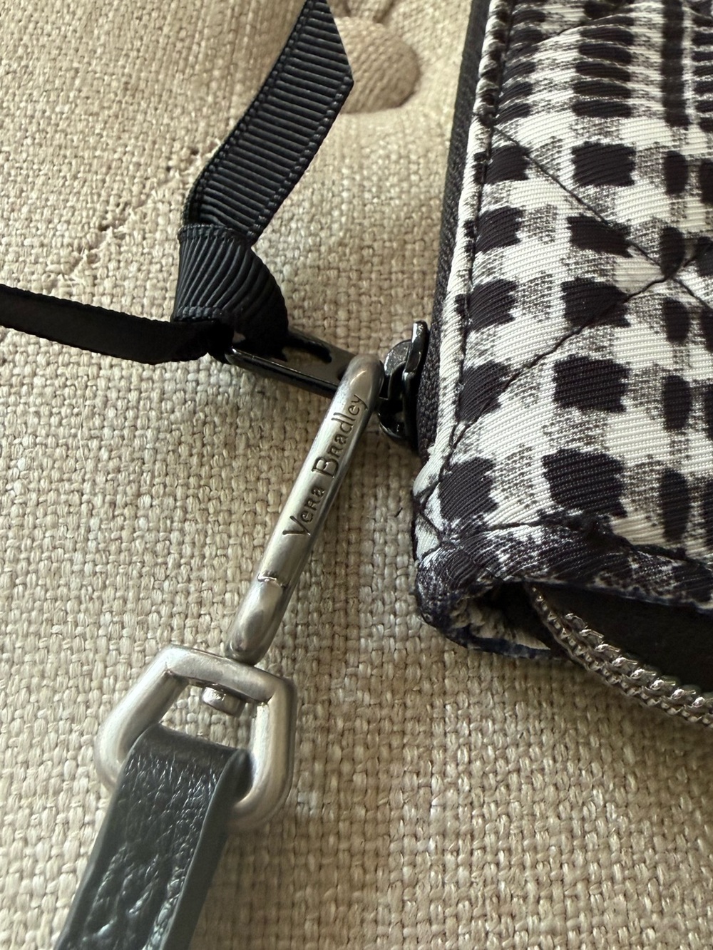 Vera Bradley RFID On The Go Wristlet Wallet in Bedford Plaid Floral Quilted - Picture 5 of 6